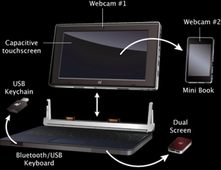 Illustration for article titled First Hands On: Touch Book Is Part-Netbook, Part-Tablet